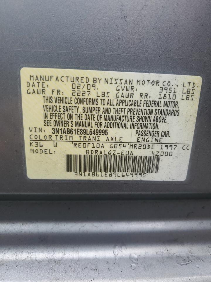 3N1AB61E89L649995 2009 Nissan Sentra 2.0