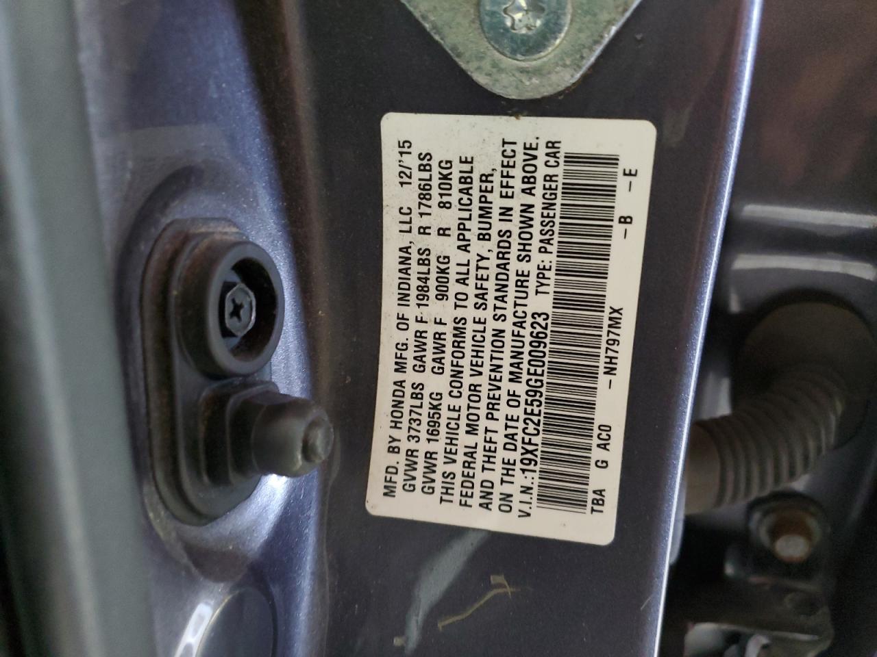 19XFC2E59GE009623 2016 HONDA CIVIC - Image 12