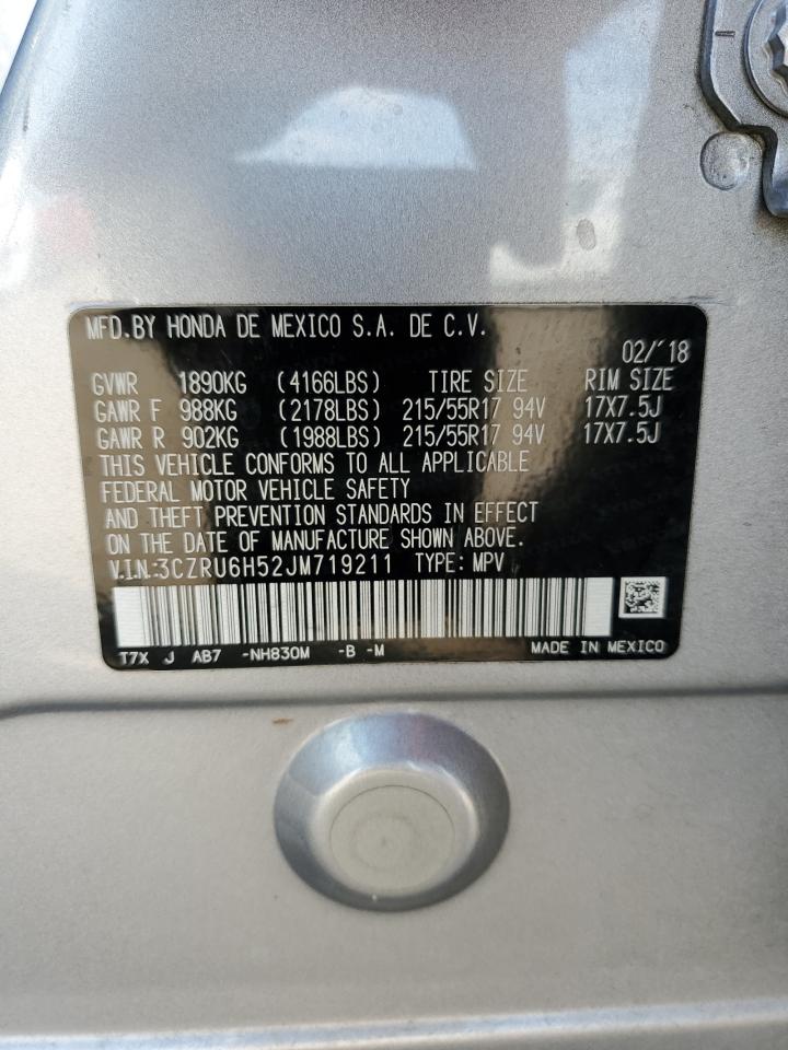 3CZRU6H52JM719211 2018 Honda Hr-V Ex