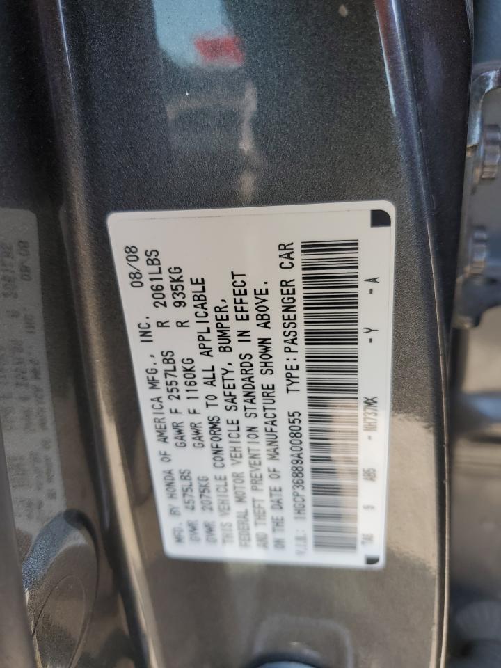 1HGCP36889A008055 2009 Honda Accord Exl