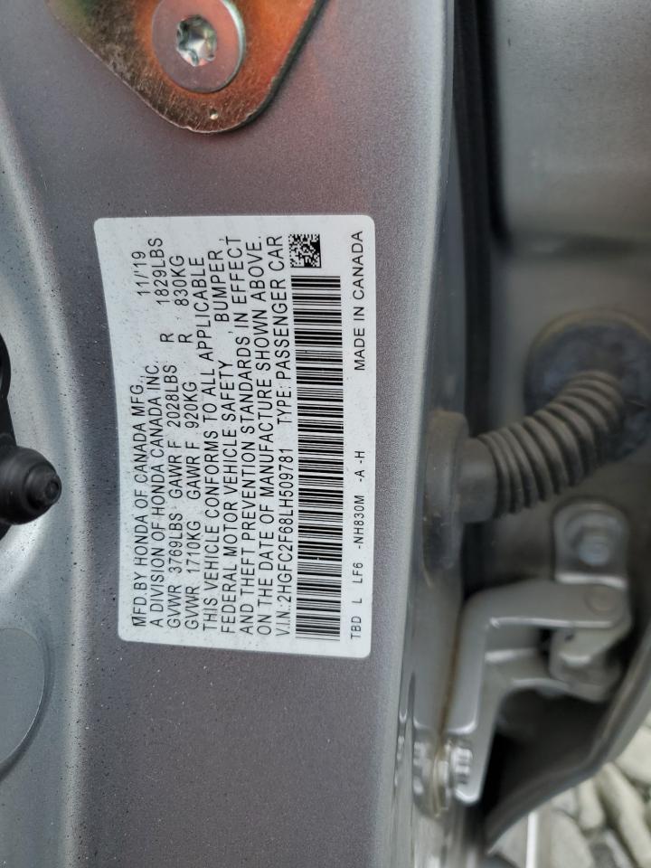 2HGFC2F68LH509781 2020 Honda Civic Lx