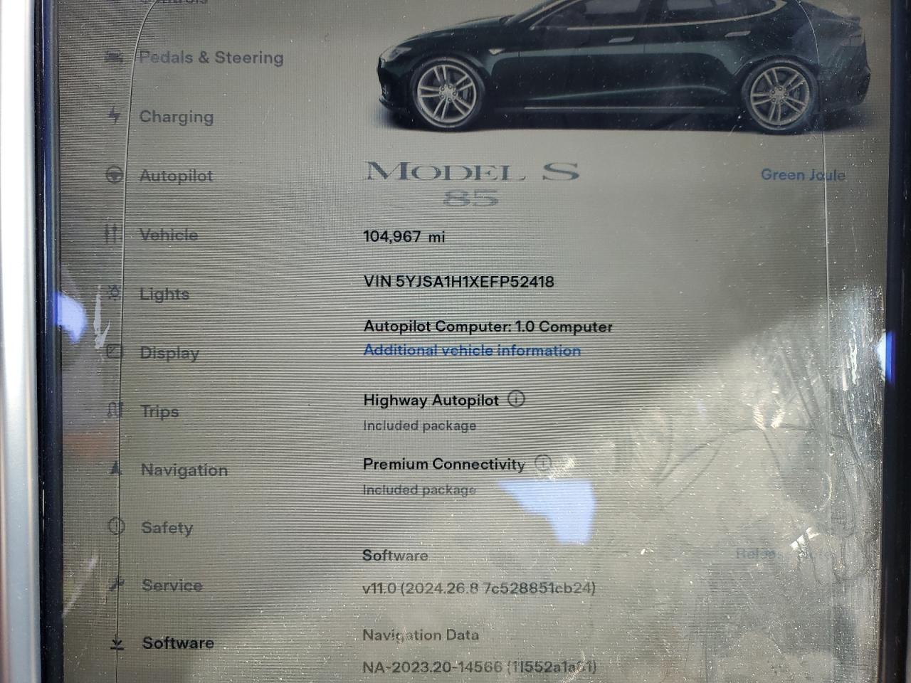 5YJSA1H1XEFP52418 2014 Tesla Model S