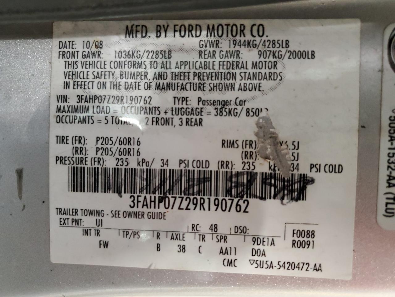 2009 Ford Fusion - Image 12