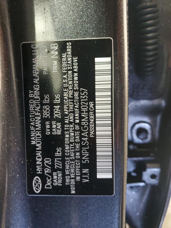 5NPLS4AG8MH021357 2021 Hyundai Elantra Sel