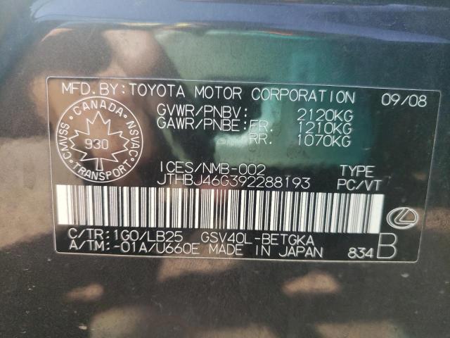 2009 LEXUS ES 350