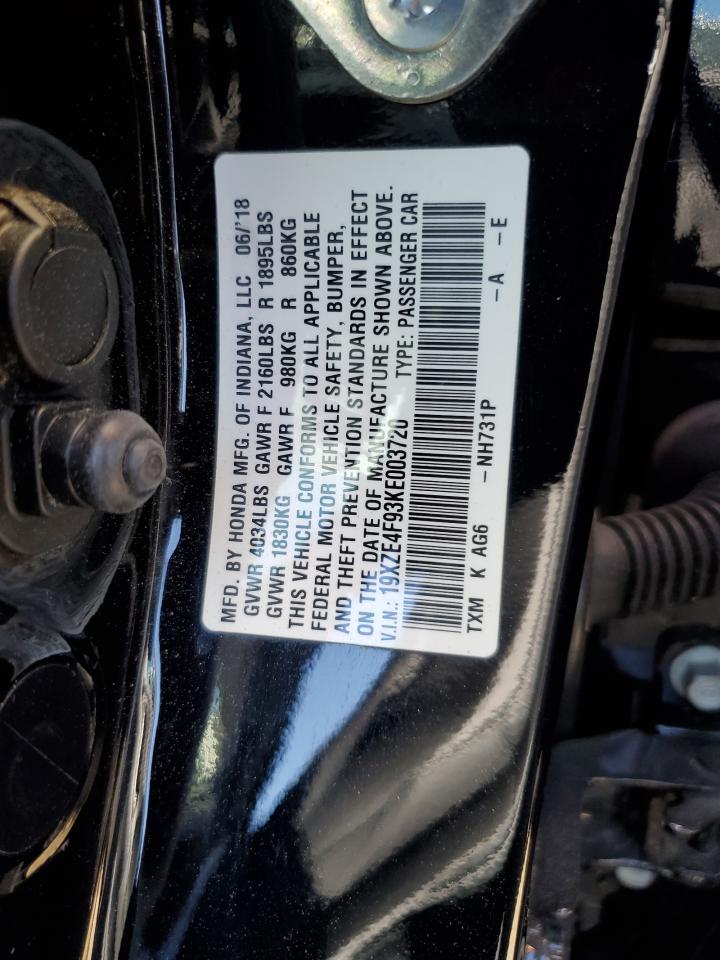 19XZE4F93KE003720 2019 Honda Insight Touring