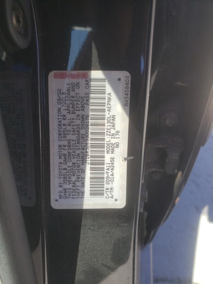 JTDBR32E330028176 2003 Toyota Corolla Ce