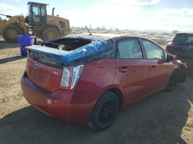  TOYOTA PRIUS 2013 Червоний