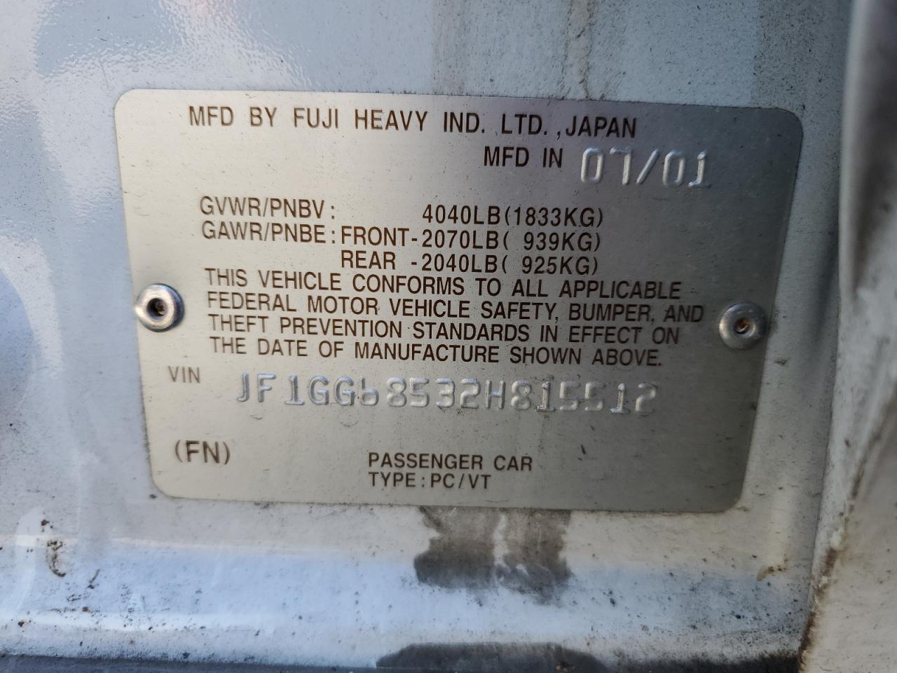2002 Subaru Impreza - Image 13