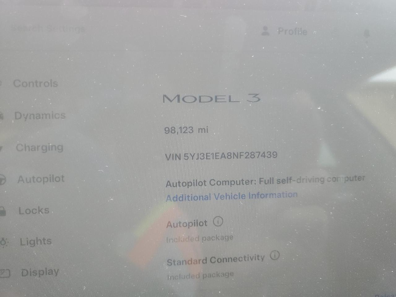 2022 Tesla Model 3 VIN: 5YJ3E1EA8NF287439 Lot: 72673774