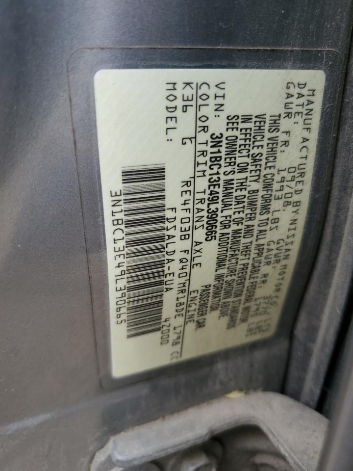 3N1BC13E49L390665 2009 Nissan Versa S