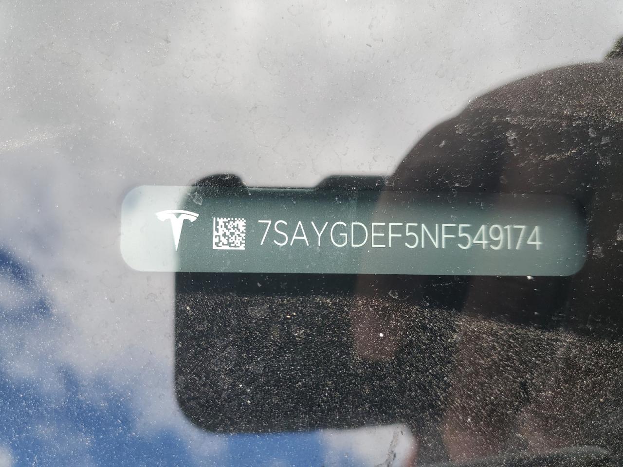 7SAYGDEF5NF549174 2022 Tesla Model Y