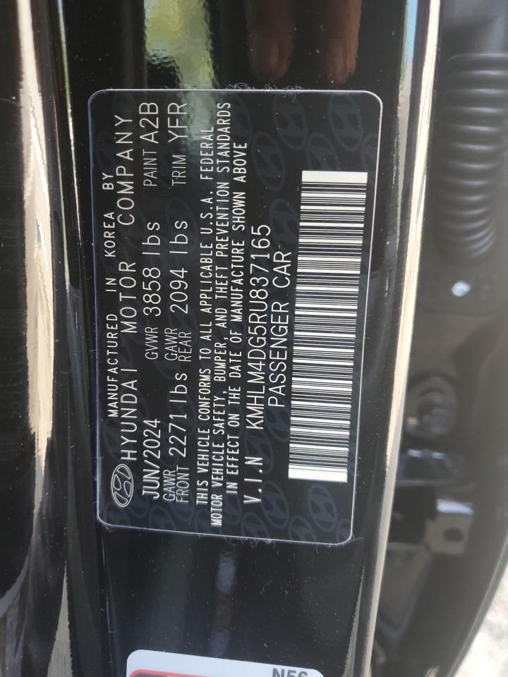 KMHLM4DG5RU837165 2024 Hyundai Elantra Sel