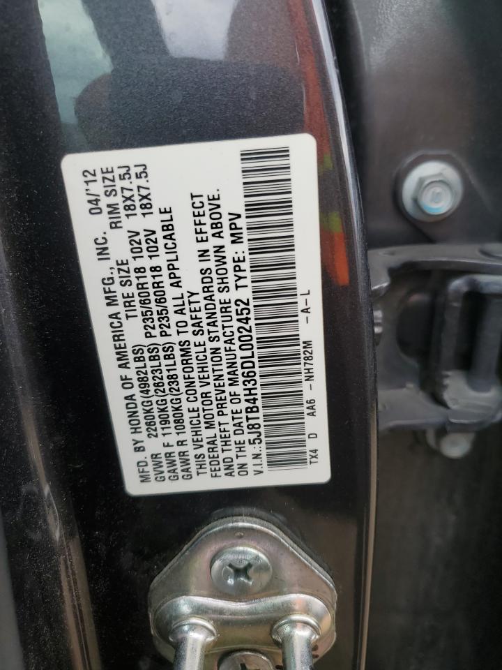 5J8TB4H36DL002452 2013 Acura Rdx