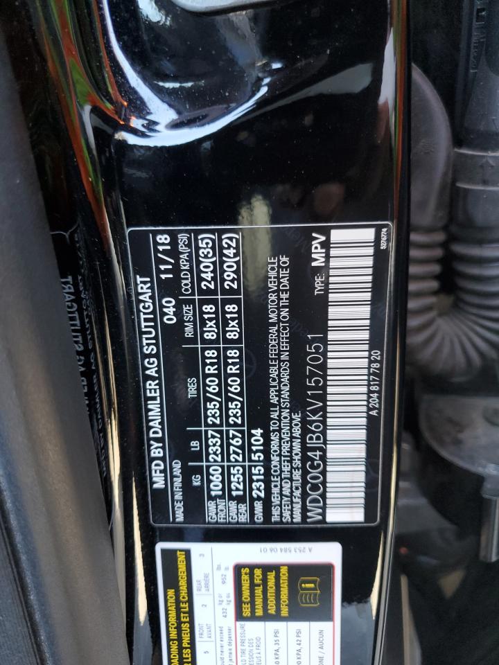 WDC0G4JB6KV157051 2019 Mercedes-Benz Glc 300