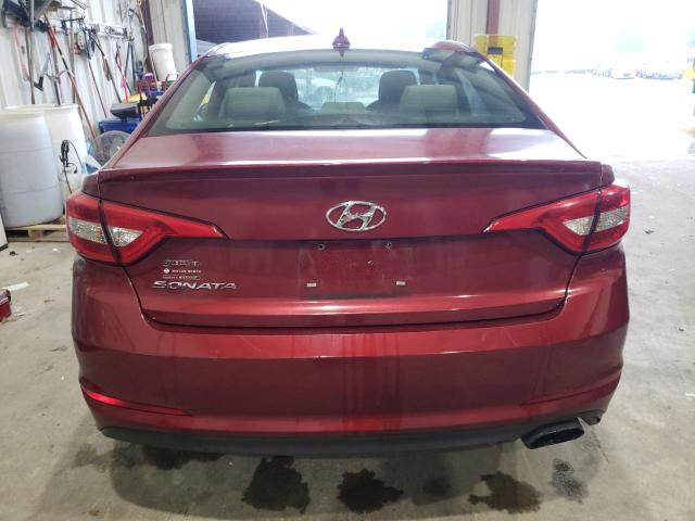  HYUNDAI SONATA 2016 Czerwony