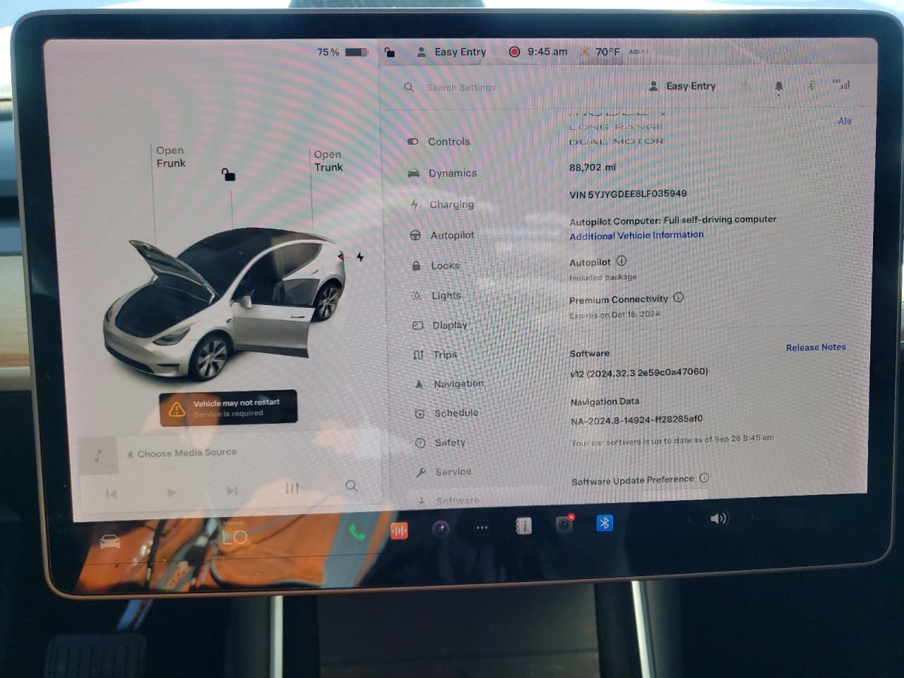 2020 Tesla Model Y VIN: 5YJYGDEE8LF035949 Lot: 72889134