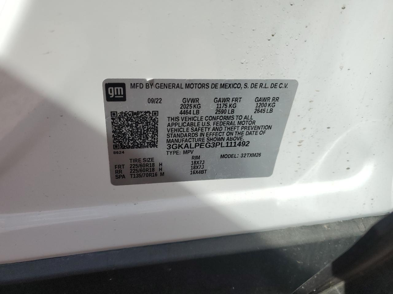 3GKALPEG3PL111492 2023 GMC Terrain Slt