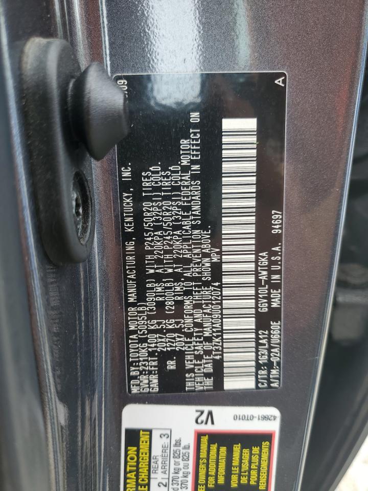 4T3ZK11A09U012074 2009 Toyota Venza