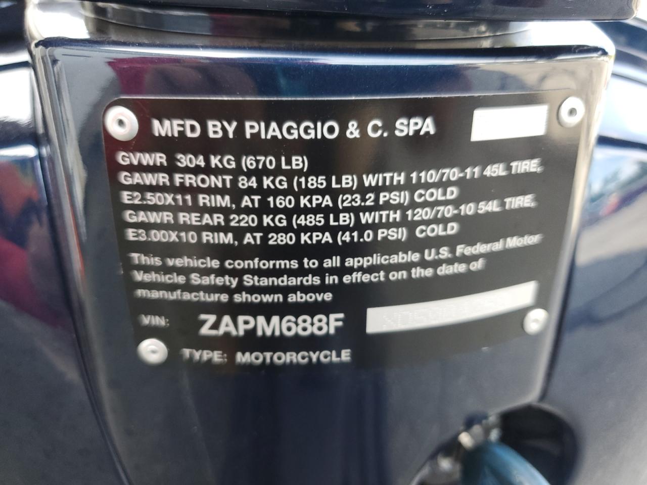 ZAPM688FXD5004250 2013 Vespa Lx 150Ie