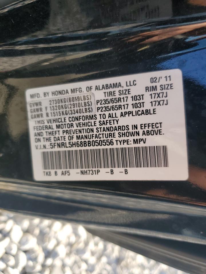 5FNRL5H68BB050556 2011 Honda Odyssey Exl