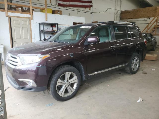  TOYOTA HIGHLANDER 2012 Бордовый