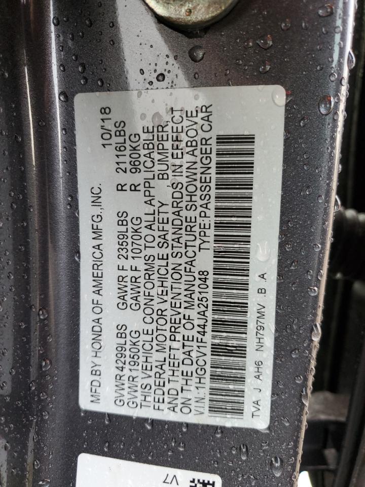 1HGCV1F44JA251048 2018 Honda Accord Ex