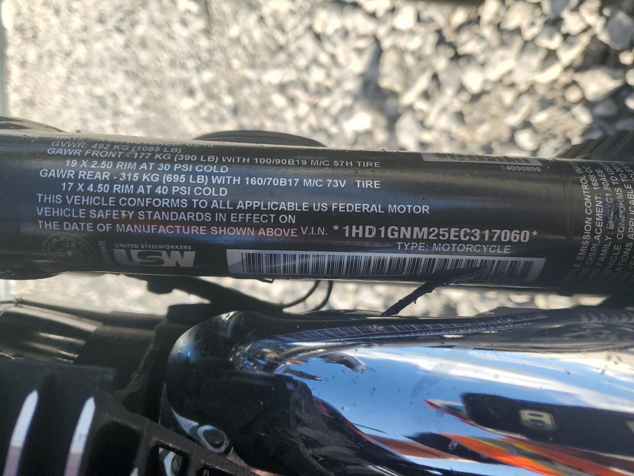 2014 Harley-Davidson Fxdl Dyna Low Rider VIN: 1HD1GNM25EC317060 Lot: 73334874