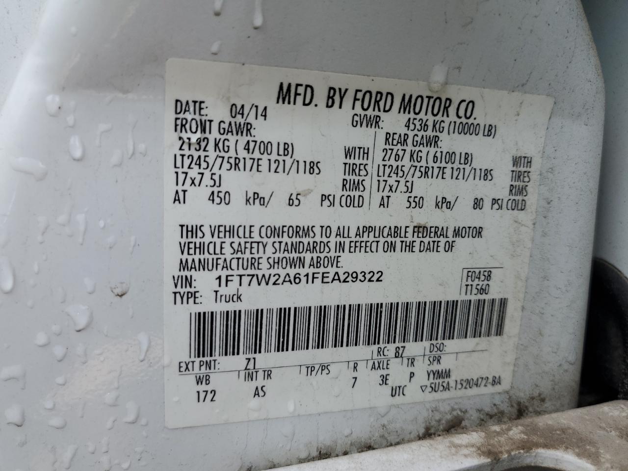 1FT7W2A61FEA29322 2015 FORD F250 - Image 12