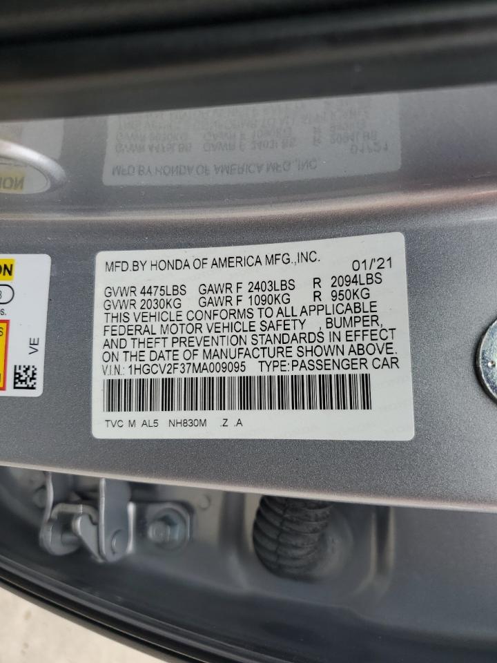 1HGCV2F37MA009095 2021 Honda Accord Sport