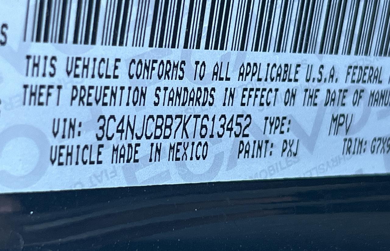 3C4NJCBB7KT613452 2019 Jeep Compass Latitude