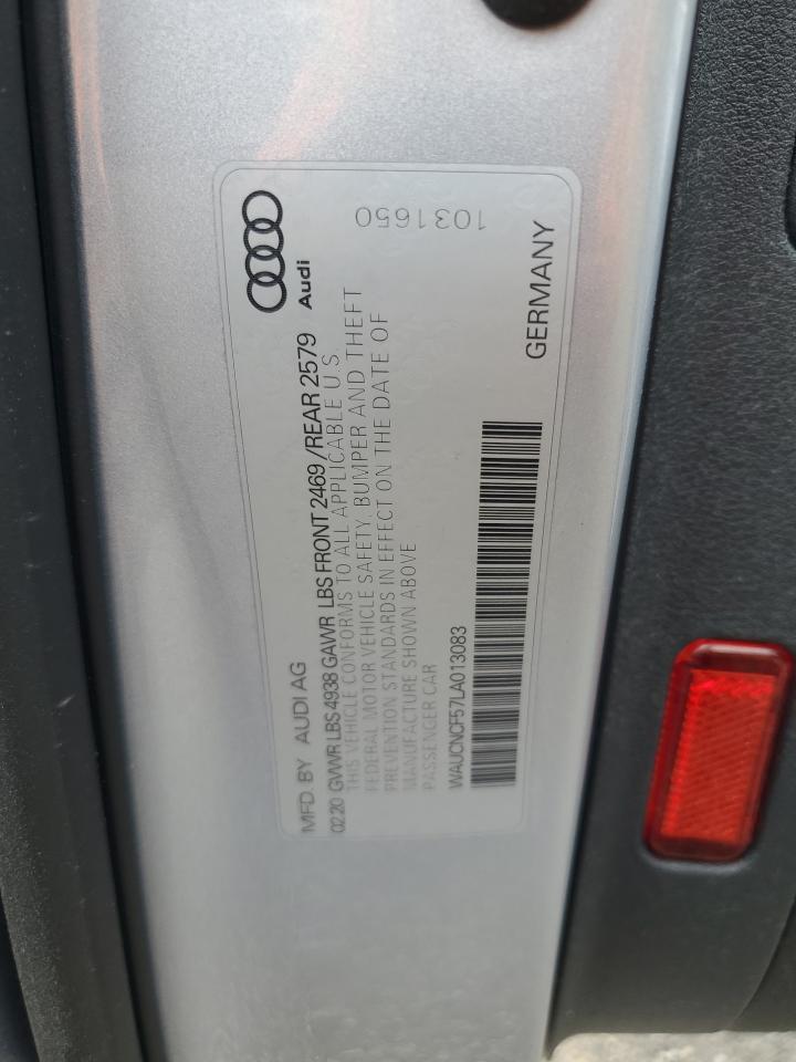 WAUCNCF57LA013083 2020 Audi A5 Premium Plus