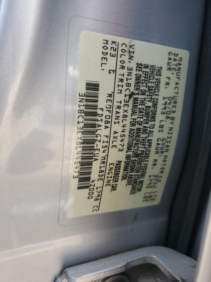 3N1BC13EX8L445473 2008 Nissan Versa S