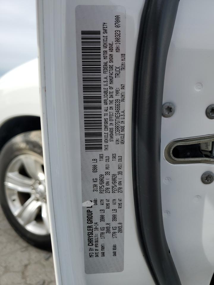 2014 Ram 1500 Slt VIN: 1C6RR7GTXES466639 Lot: 70273074