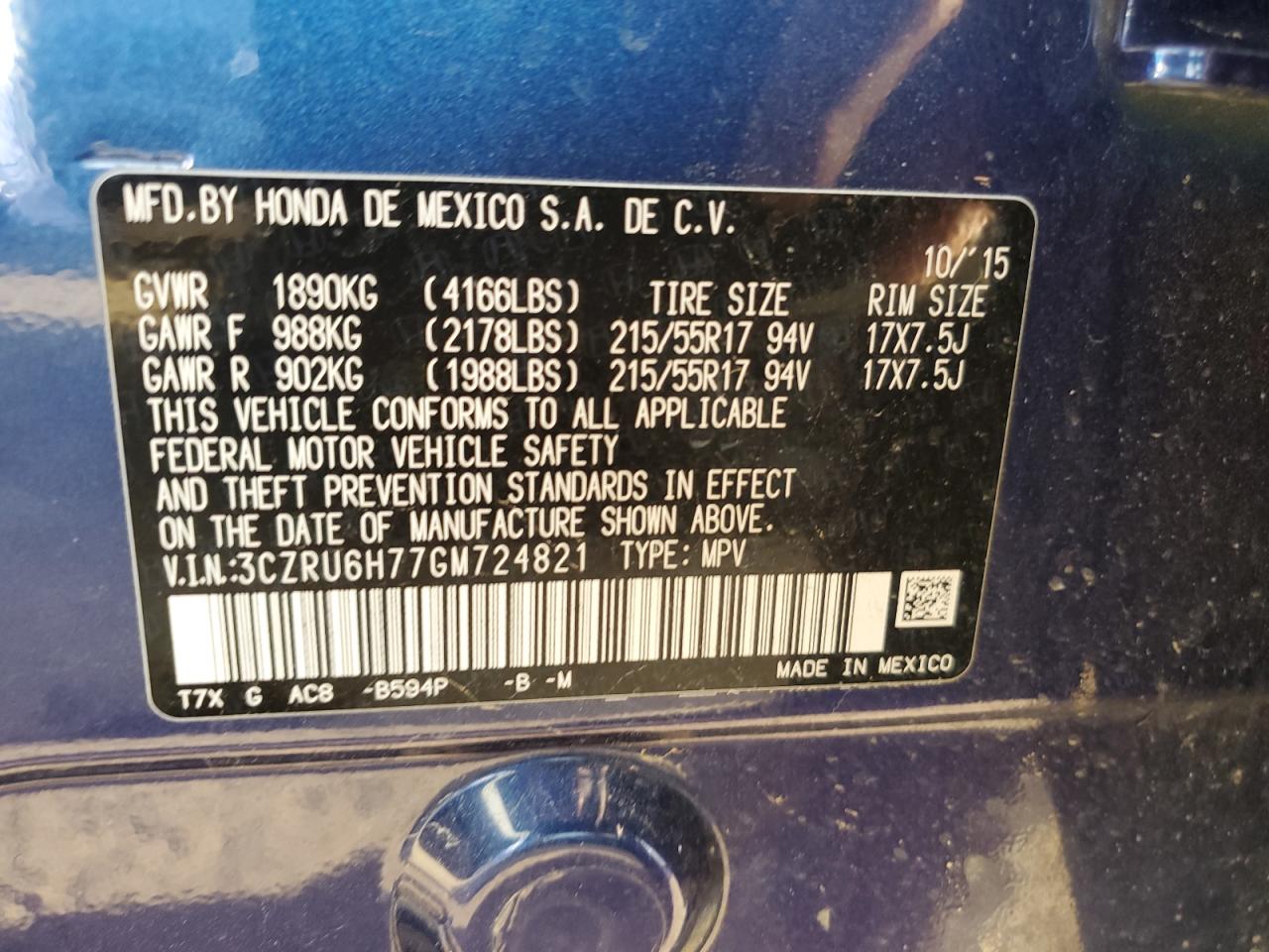 2016 Honda HR-V - Image 12