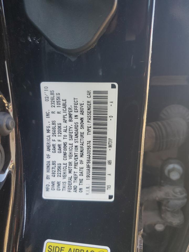 19UUA9F56AA005674 2010 Acura Tl