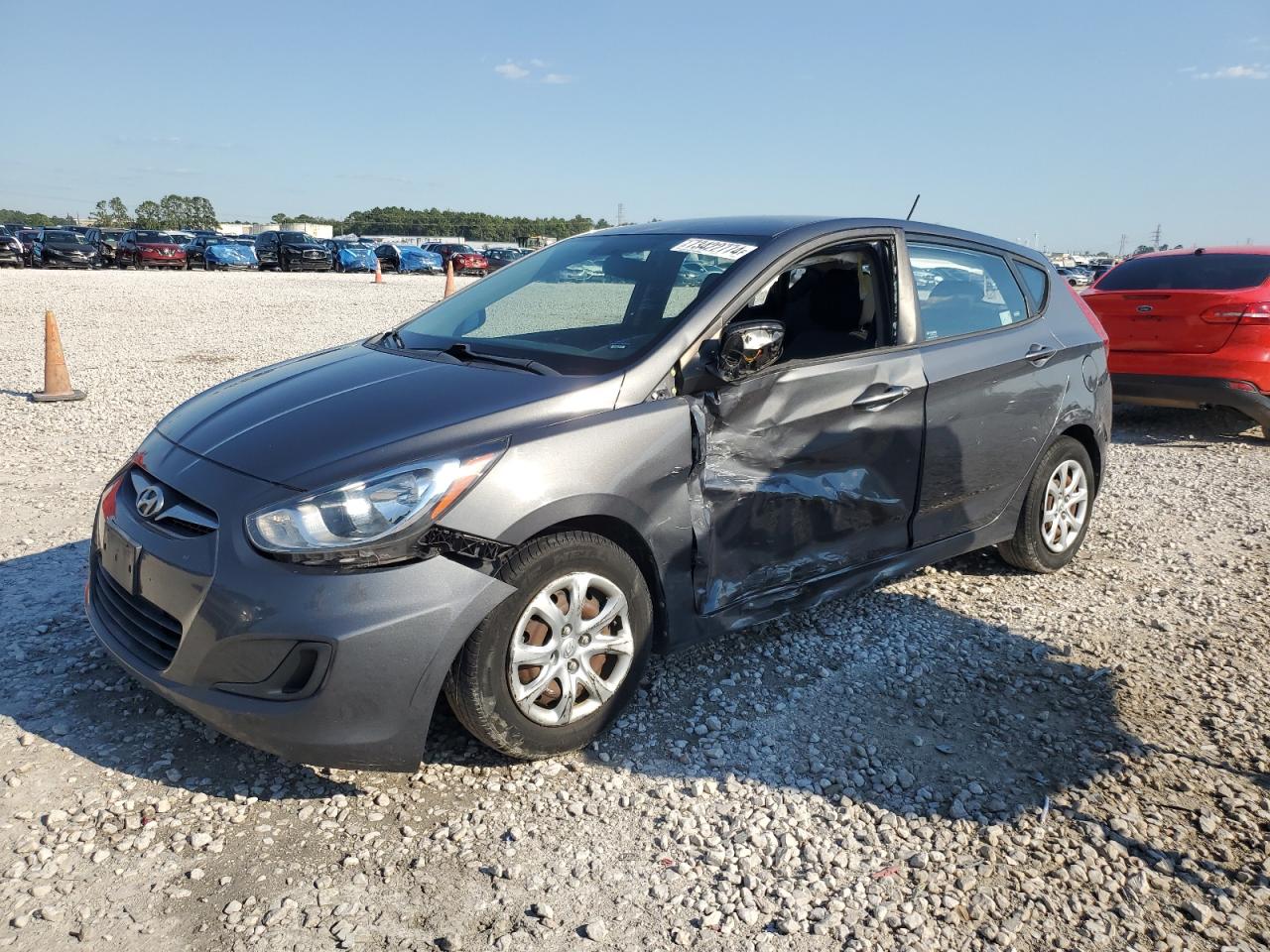2012 Hyundai Accent Gls grey null gas KMHCT5AE8CU003880 photo #1