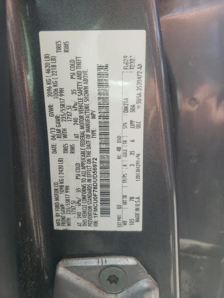 1FMCU0F78DUD56972 2013 Ford Escape S