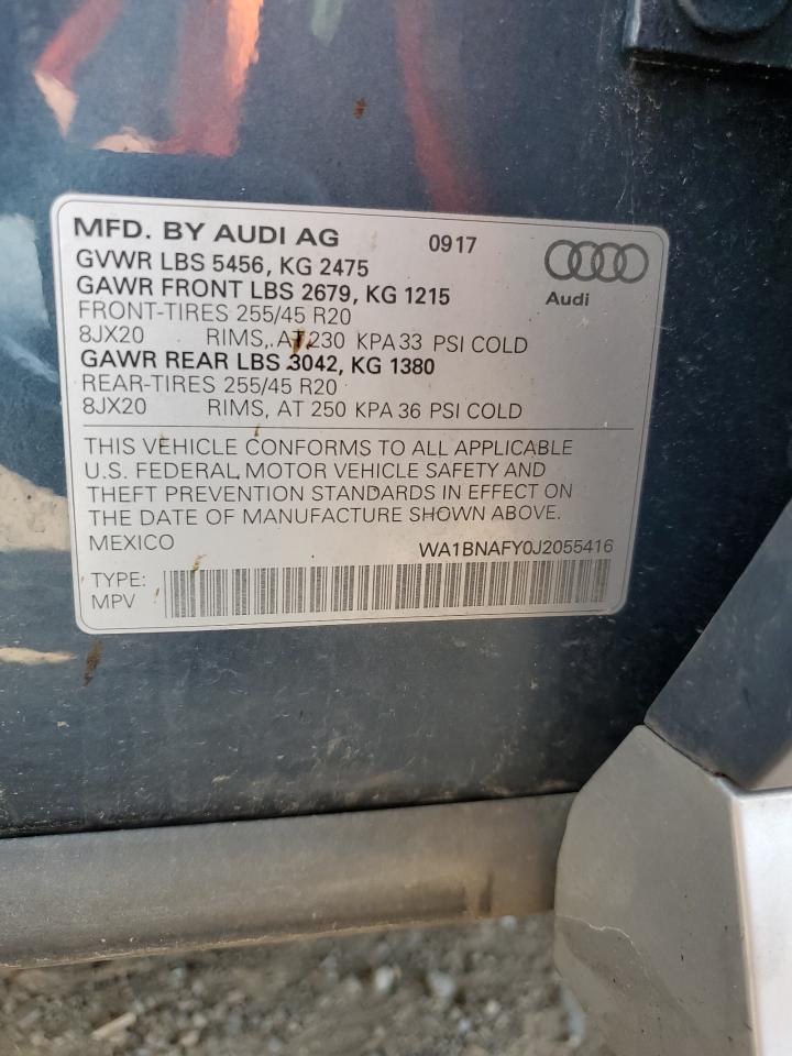 WA1BNAFY0J2055416 2018 Audi Q5 Premium Plus