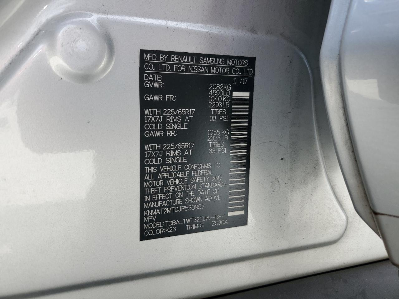 KNMAT2MT0JP530957 2018 NISSAN ROGUE - Image 15