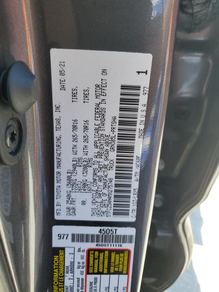 5TFCZ5AN4MX275748 2021 Toyota Tacoma Double Cab