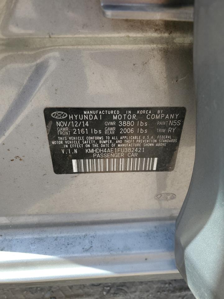 KMHDH4AE1FU382421 2015 Hyundai Elantra Se