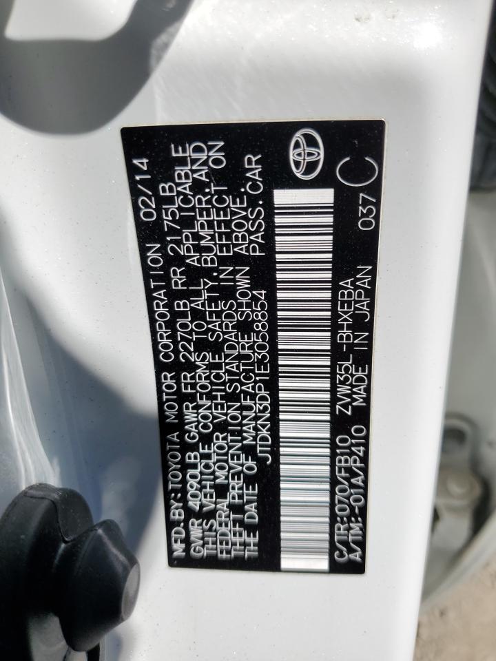 JTDKN3DP1E3058854 2014 Toyota Prius Plug-In