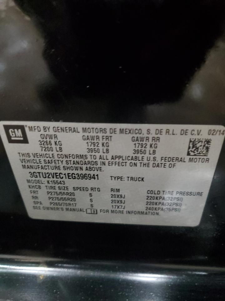 3GTU2VEC1EG396941 2014 GMC Sierra K1500 Slt