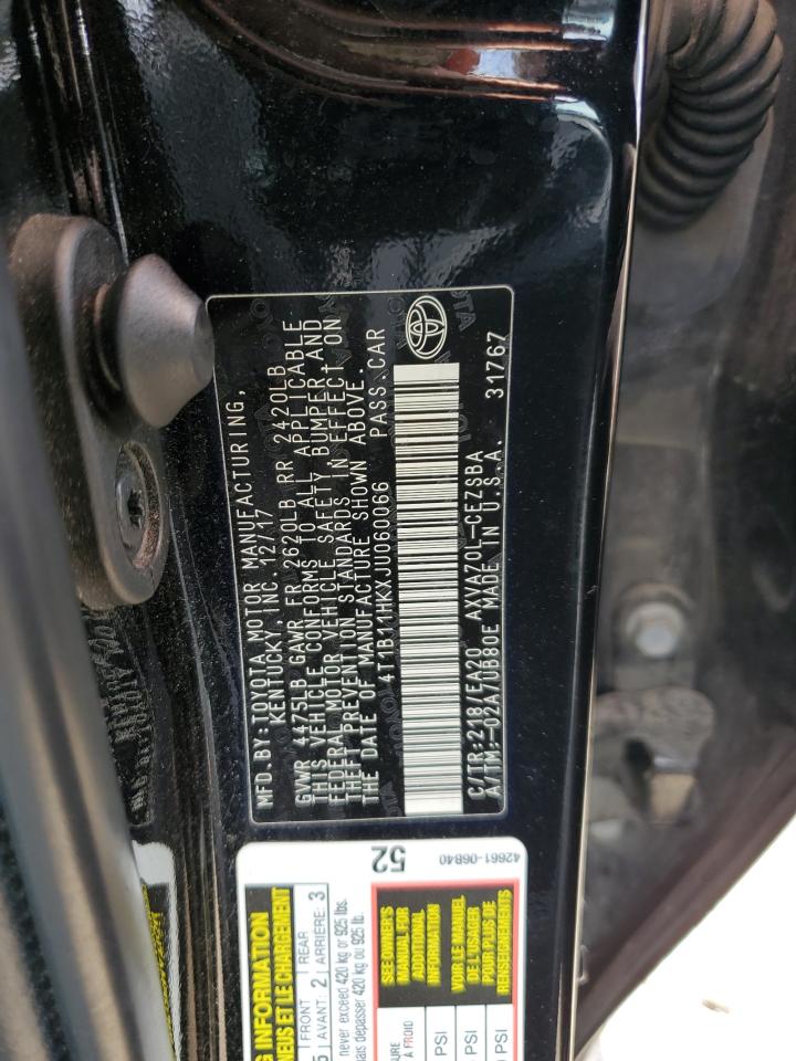 4T1B11HKXJU060066 2018 TOYOTA CAMRY - Image 13