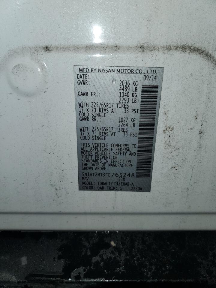 5N1AT2MT3FC765248 2015 NISSAN ROGUE - Image 16