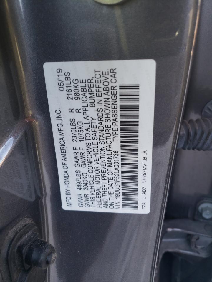 19UUB1F52LA001736 2020 Acura Tlx Technology