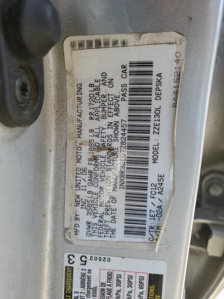 1NXBR32E07Z824457 2007 Toyota Corolla Ce