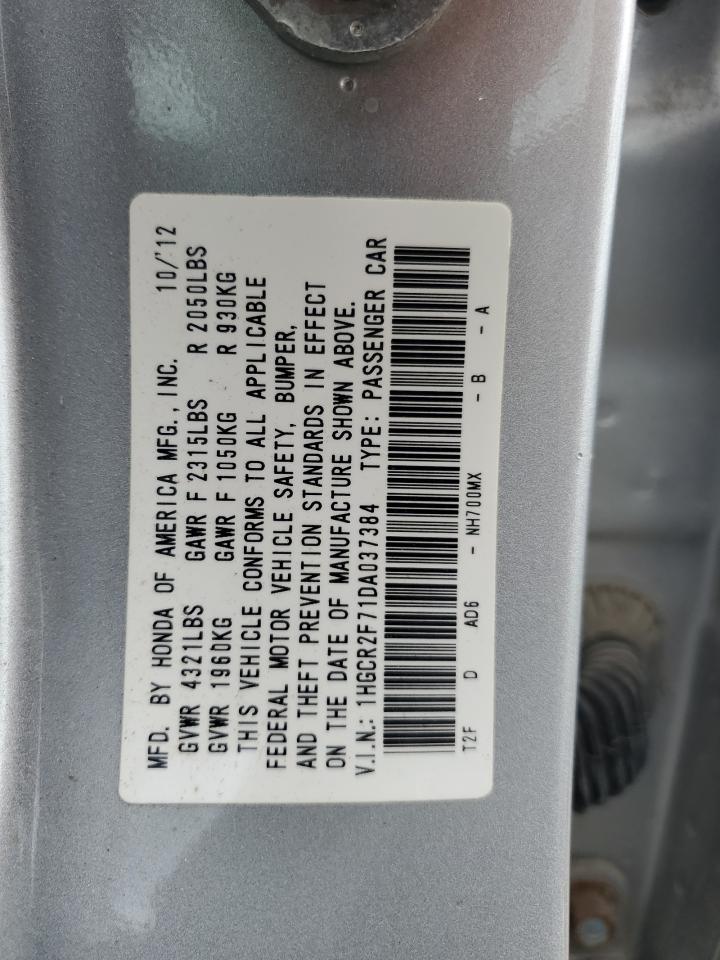 1HGCR2F71DA037384 2013 Honda Accord Ex