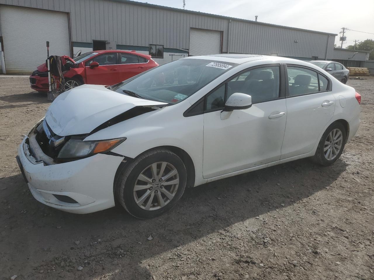 2012 Honda Civic Ex VIN: 2HGFB2F86CH536658 Lot: 72885894